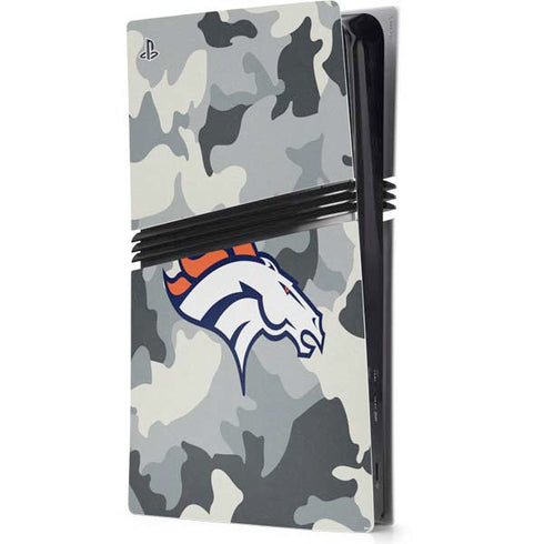 NFL Denver Broncos Camo PS5 Pro Console Skin